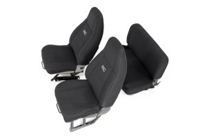 Jeep Wrangler Seat Covers - Front and Rear - Rough Country - Neoprene - '91-'95